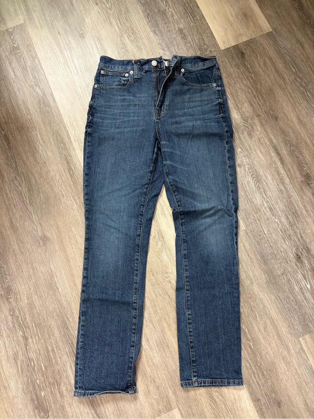 Madewell high rise slim boy Jean Dark Blue Jeans